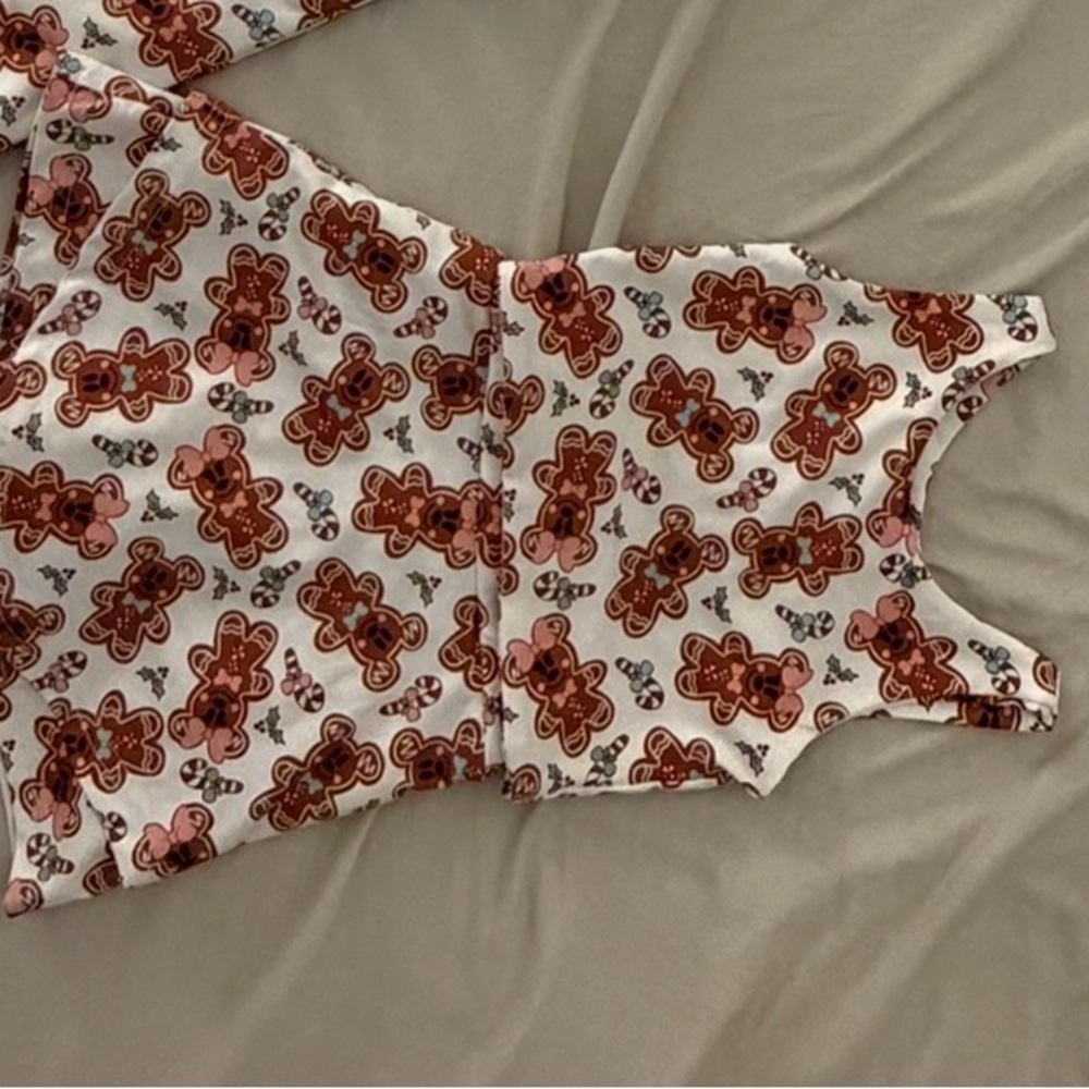 Gingerbread Print Kids Two Piece with Skorts Set - Disney